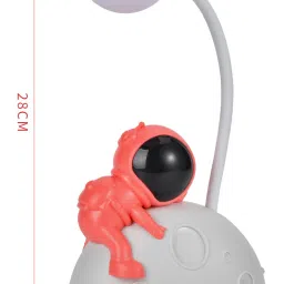 macvl5 Astronaut Moon Night Lamp USB Rechargeable Spaceman LED Desk Light Table Lamp Study Lamp image 2