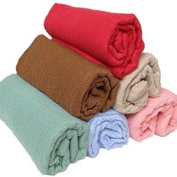 Self Design Cotton Blend Women Multicolor Scarf-image-23