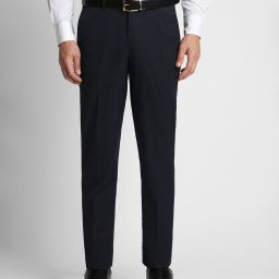Men Slim Fit Black Viscose Rayon Trousers-image-11