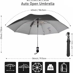 stag 21 Inches 2 Fold Automatic Open type Polyester Umbrella image 3