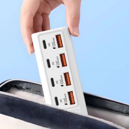 ENMORA BEST 8-in-1 Hub with 4 Type C & 4 USB Port Hub Multiport Adapter WKD2 BEST 8-in-1 Hub with 4 Type C & 4 USB Port Hub Multiport Adapter WKD2 USB Hub-image-100