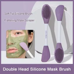 Soft Silicone Facial Mask Applicator Brush - Face Mask Applicator & Cleansing-12
