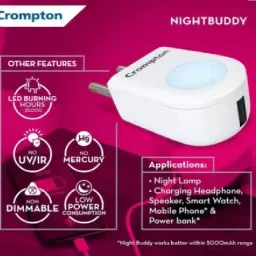 crompton 0.5 W Basic Round 2 Pin LED Bulb image 3