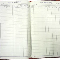 STOCK REGISTER 250 PAGES 1-Part 1-12
