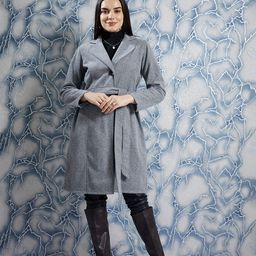 athena Suede Solid Coat For Women-picture-4