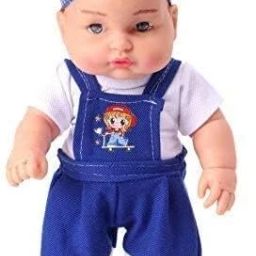 Realistic Baby Doll – Soft Vinyl Toddler Toy Overalls & Headwrap for Kids-image-95