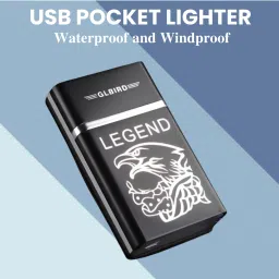 Usb (Cigarette Lighter) Electronic Usb Windproof Rechargeable Lighter ZM459 Pocket Lighter-image-44