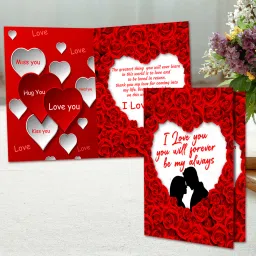 Romantic Card for Your Wife, Husband, Girlfriend, or Boyfriend: Forever Yours Greeting Card-37