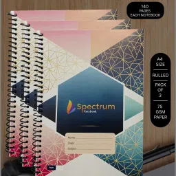 Spiral Notebook A4 Notebook Ruled 140 Pages-image-74