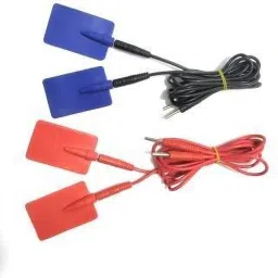 njvj IFT Wire and Pad Electrotherapy Device | IFT Physiotherapy Set of 4 Wires 4 Pads Ab Exerciser image 5
