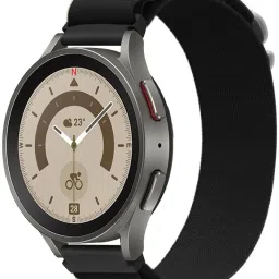 AOnes Alpine Nylon Loop Watch Strap for Noise ColorFit Pro 4 Bluetooth Calling Smart Watch Strap image 3