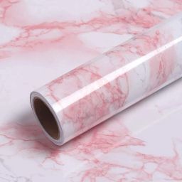 200 cm Waterproof Vinyl Paper 200 Cm Wall Décor Pink Marble Kitchen Wallpaper Sticker Removable Sticker-image-14