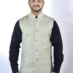 Self Design Men Waistcoat-picture-7