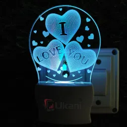 I LOVE YOU HEART Acrylic 3D Illusion RGB 7 Colour Changing LED Plug & Play_T143 Night Lamp-image-85