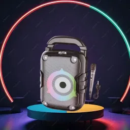 Clairbell DJ Box 20W Bluetooth Speaker with FM Radio, Mic, RGB Light & 4 hour's backER200 20 W Bluetooth Party Speaker-33