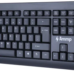 AMMP KB-031W Keyboard Wired USB Standard Desktop Keyboard Compatible with Desktop, Laptop, Mac Easy to Use,Plug and Play,Quick, Comfy Durable body image 5