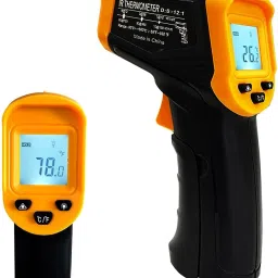 BALRAMA Non Contact Infrared Thermometer Gun Temperature Meter Tester Pyrometer Range -50° to 380°C + Backlight Handheld IR Laser Wireless Sensor Security System-23