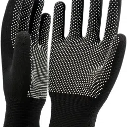 Classic inner black dotted glove Inner Gloves-image-47