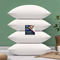 villagers Comfort Cotton Solid Sleeping Pillow Pack of 4-picture-29