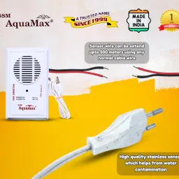 SSM AquaMax Plastic Body Water Tank Overflow Alarm with Sensor | DC Alarm +One Year Warranty Wired Sensor Security System image 4
