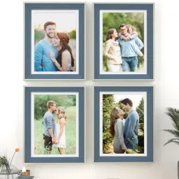 Blue Synthetic Wood Premium Quality Wall Photo Frame, Set Of 4 by Art Street-picture-30