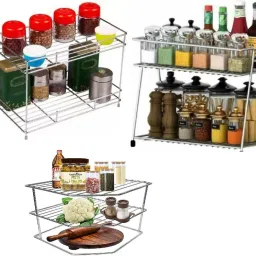 Containers Kitchen Rack Presents a combo pack of spice + corner Steel-image-35