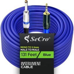 Instrument Cable - 6.35 1/4" Male to 3.5 1/8" Male TRS Stereo Audio Cable (40 M) Microphone, Stereo System, Wireless Microphone Receiver, Audio Mixer.-image-33