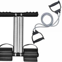 Fitness Combo Kit of Double Spring Tummy Trimmer & Toning Tube for Home, Gym Ab Exerciser-22