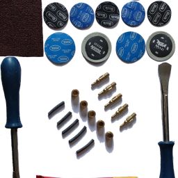 Bicycle Cycle bike puncture repairing full tool kit for tube tyres- 33 Pcs Tubed Tyre Puncture Repair Kit-image-99