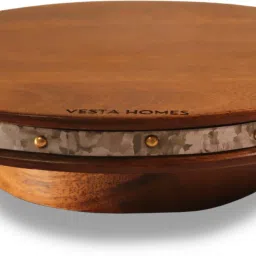 360 degree Rotating Cake Stand / Platter, Pizza Stand, Stand for Dining Table Wooden Cake Server-20