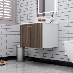 Wash Basin Vanity High Quality HDHMR Engineered Wood Wall Mounted Cabinet Cabinet Under Counter Basin-image-50