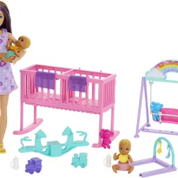 barbie Skipper Babysitter Doll with Twin Nursery Playset & Accessories-picture-12