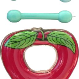 Water Filled Soft BPA-Free Cooling Apple Shape Teether with Free Teething Sticks for Infants, Safe Easy Teething and Chewing Teether-24