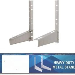 High Quality Metal Wall Mounted Heavy Duty Air Conditioner Outdoor Unit White 127cm x 41cm Shelf Bracket-7
