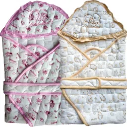 Printed Single Hooded Baby Blanket for Mild Winter-image-15