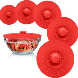 Set of 5 Reusable Suction Seal Covers for Bowls Lid 10.3 inch, 7.9 inch, 7.1 inch, 6 inch, 5.2 inch Lid Set-picture-15
