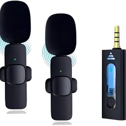 35 3.5mm Aux Dual Receivers (2 - Mics, 1 Input) Wireless Collar Microphone Microphone-image-72