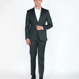 Men 2PC NOTCH BASIC- SUPER SLIM FIT Solid Suit-18