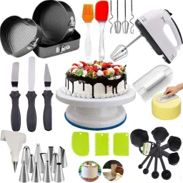 Cake Decorating Tools, Big Combo for Cake Making Item kit, Multicolor, Plastic Kitchen Tool Set-image-78