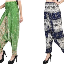 Printed Rayon Women Harem Pants-image-27