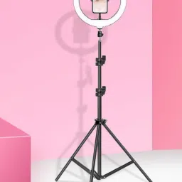 Jeteck Professional LED Shooting Big Ring Light 3 Brightness Level with 7 Feet Tripod Mobile & Camera Stand Suitable for All Mobile & Camera Tripod Kit image 2