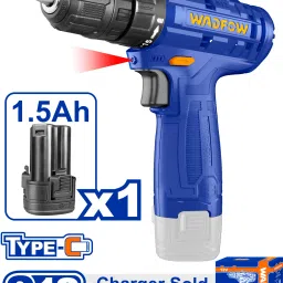 12V Cordless Drill Machine, 15+1, 20Nm, with Battery Lithium-Ion Cordless Drill-image-24