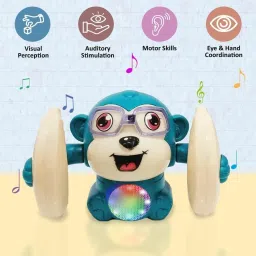 drumstone Monkey Toy with Voice & Touch Sensor, 360° Spin image 4