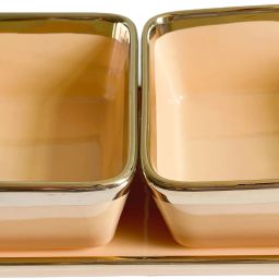 lemon tree Ceramic Nuts, Snacks Serveware Set, Snacks Serving Bowl & Platter Set for Guests Bowl, Tray Serving Set image 4