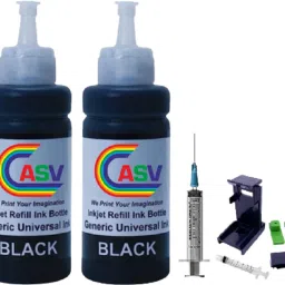 ASV Refill ink for E400 / E460 / E480 / E3170 / E3370 / E410 / E470 / E477 / E417 Black Ink Cartridge-image-2