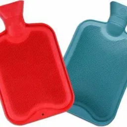Xy Decor Rubber Hot Water Bag Leakproof Bottle For Pain Releif - 2 Litre (Combo OF 2) Non Electrical 2 L Hot Water Bag-image-4