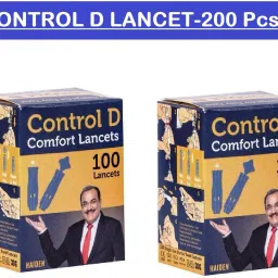 Control D Glucometer Lancets 2 Pkts 30 Gauge Blue Stainless Steel Glucometer Lancet-200 Pcs Glucometer Lancets-image-69