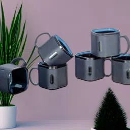 Pack of 6 Plastic Large Capacity Milk and Juice Mug-image-62