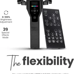 DIGITEK Handheld Wand with Barn Door for Photo & Video Shoot DSL-25W RGB 120 lx Camera LED Light image 4