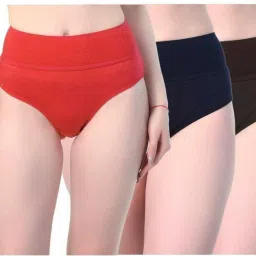 Pack of 3 Women Hipster Multicolor Panty-image-1